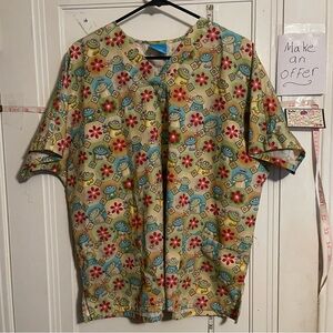 Colorful Patterned HQ Scrub Top large